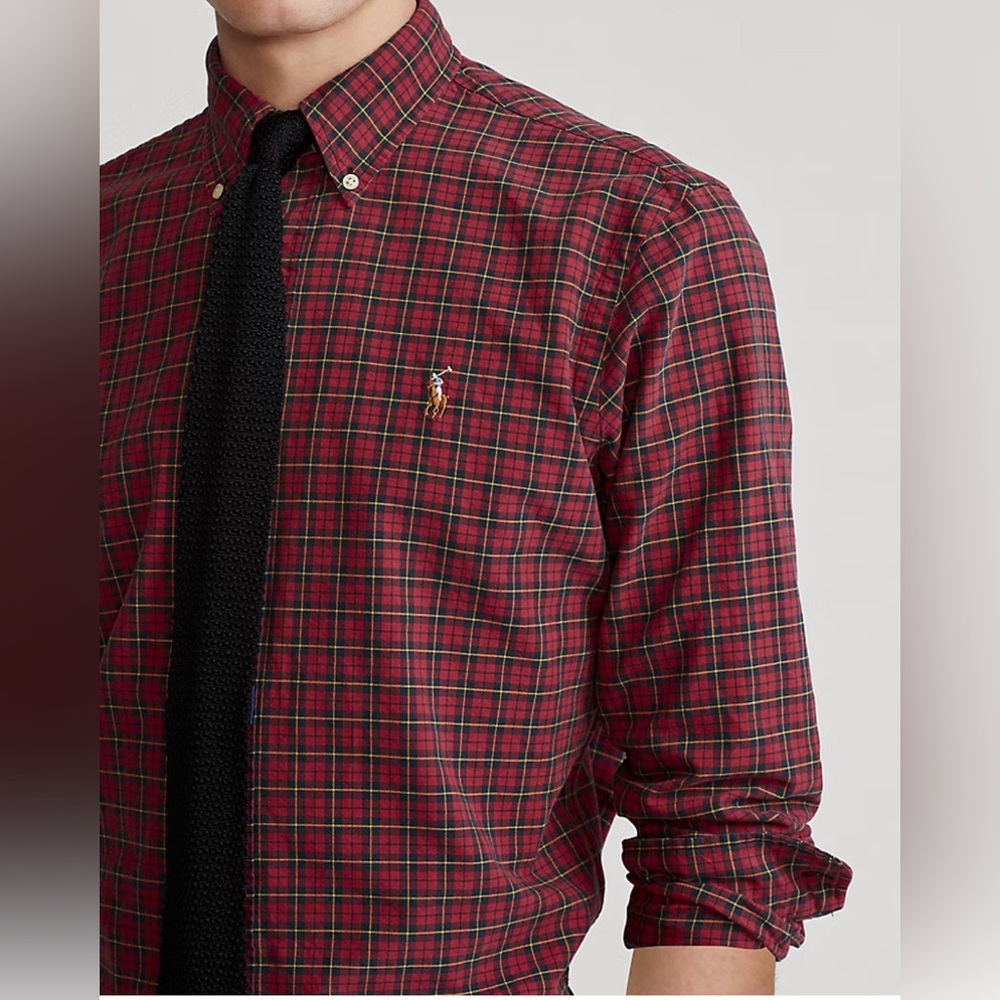 Polo Ralph Lauren Red Plaid Shirt - Picture 7 of 7